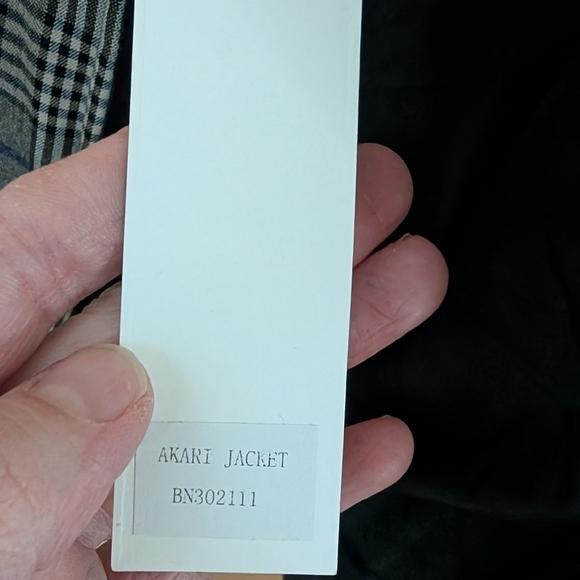 Steve Madden Women's Akiri Brown/Black Plaid Houndstooth Bomber Jacket, Sz S - Picture 8 of 9